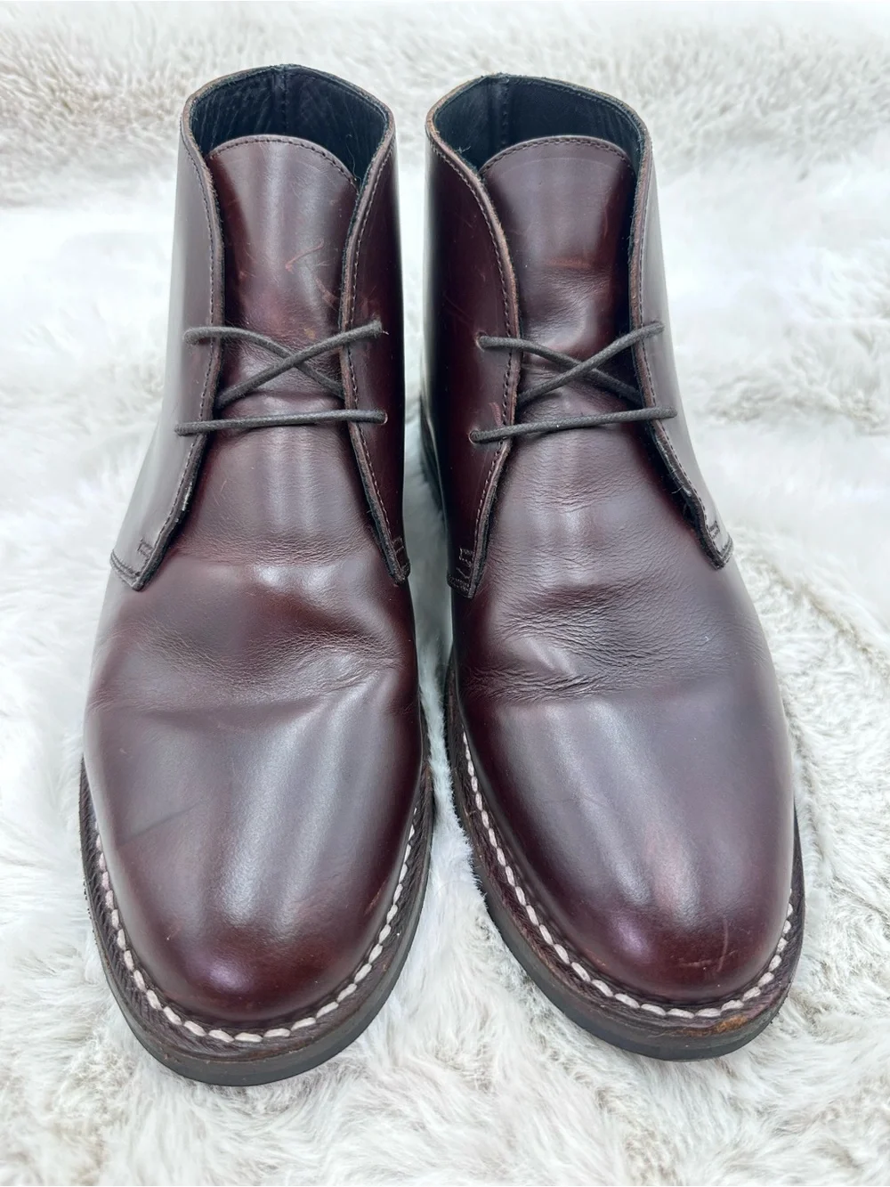 Thursday‎ Brown Scout Chukka Boots in burgundy leather men’s 7.5